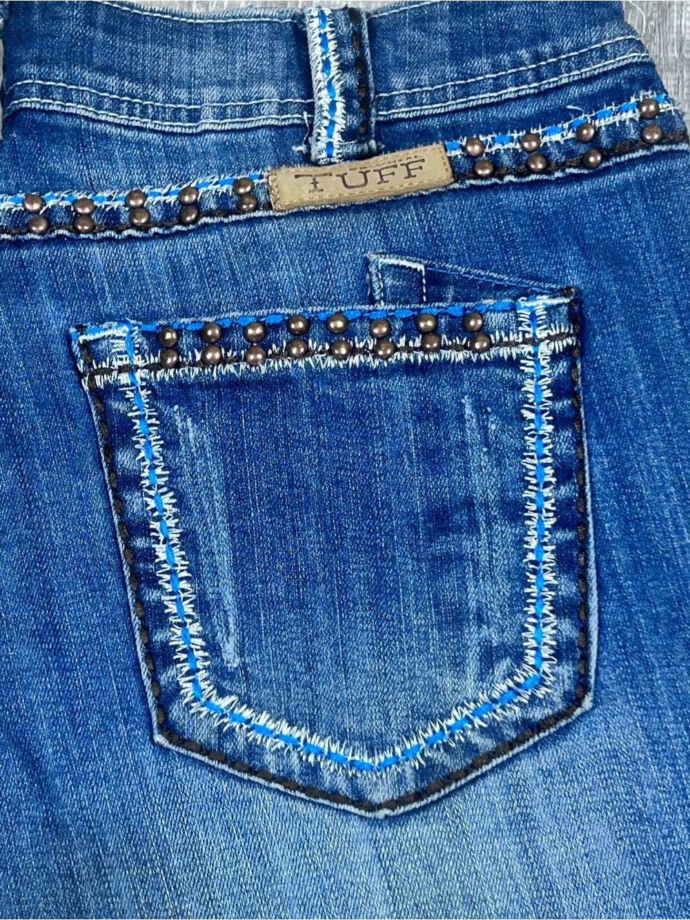 Cowgirl Tuff Copper Gypsy Jeans 28L Bootcut Studded Western Embellished Eque